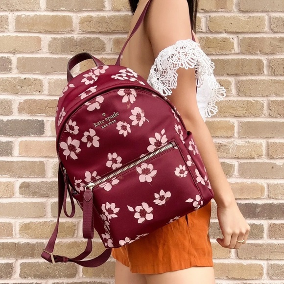 Kate Spade Medium The Little Better Nylon Backpack Multi - Picture 3 of 7